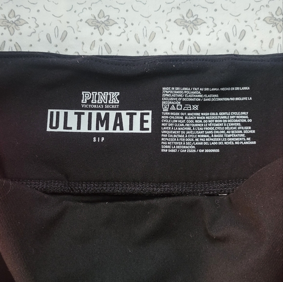 PINK- Ultimate Hot Pink & Black Leggings - Picture 2 of 5